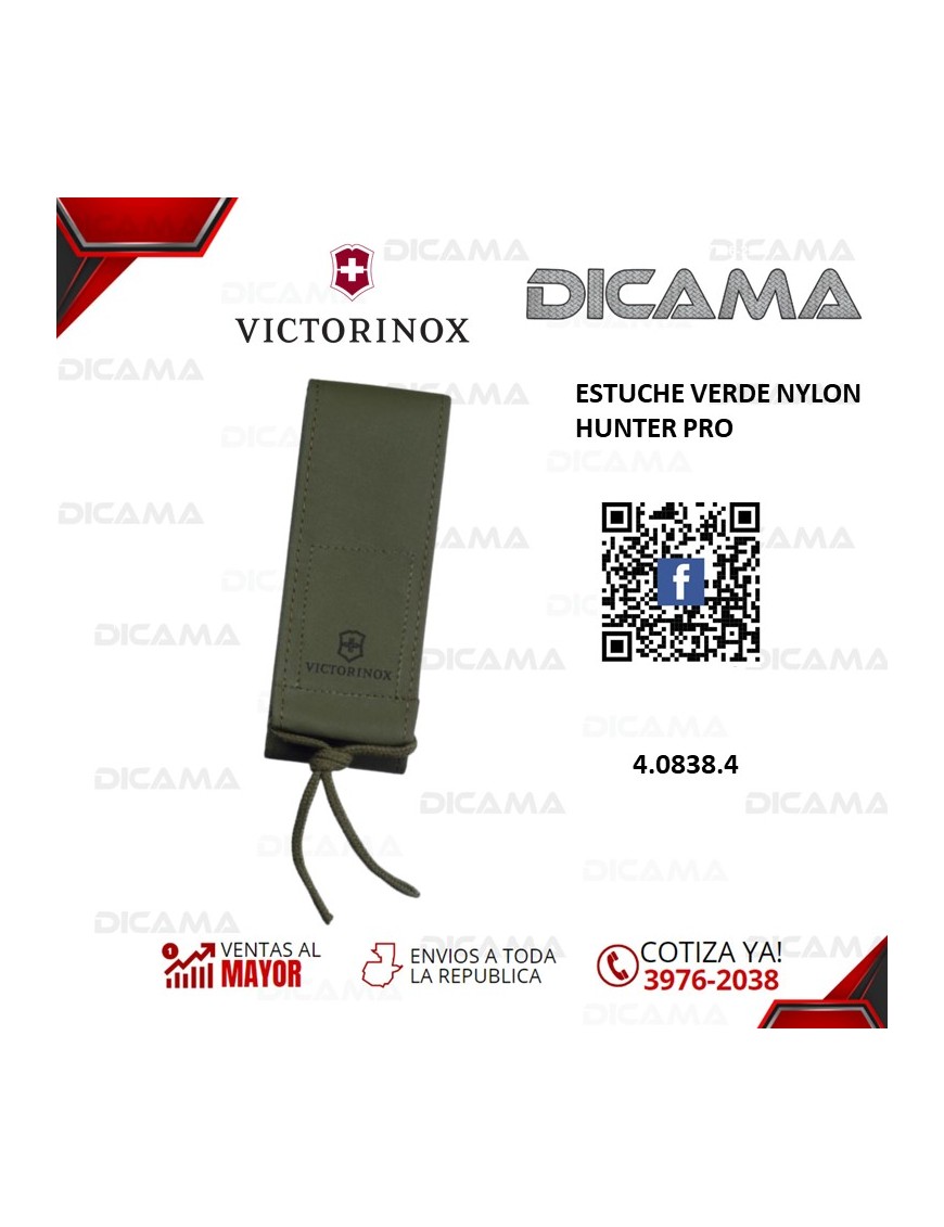 ESTUCHE VERDE NYLON HUNTER PRO