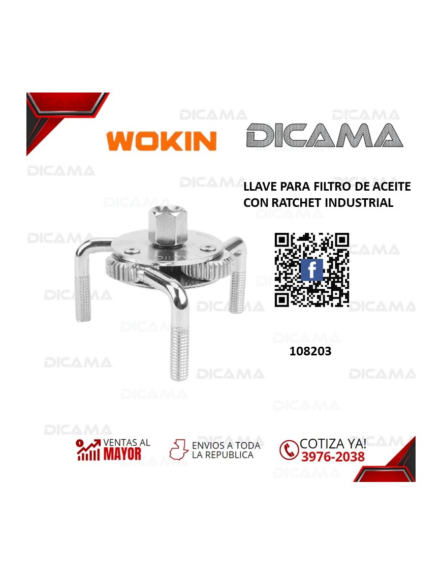 LLAVE P/FILTRO DE ACEITE CON RATCHET INDUSTRIAL