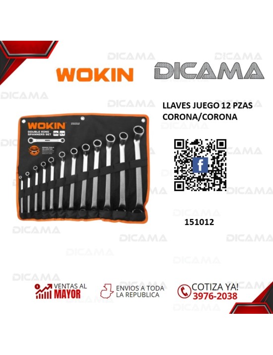 LLAVES JUEGO 12 PZAS CORONA/CORONA