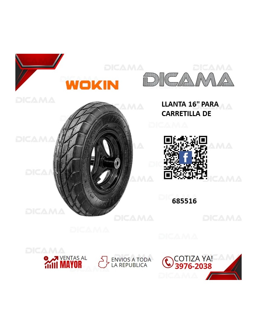LLANTA 16" PARA CARRETILLA DE