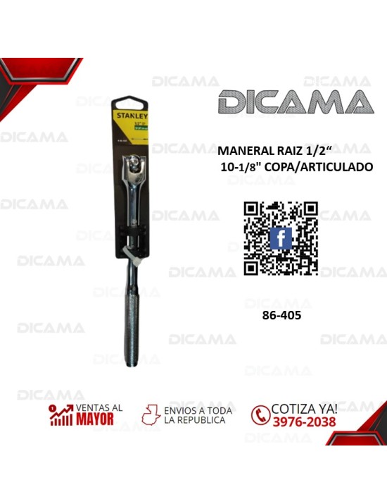 MANERAL RAIZ 1/2" 10-1/8" COPA/ARTICULADO