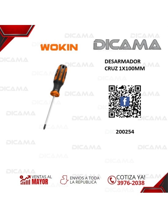 DESARMADOR CRUZ 1X100MM