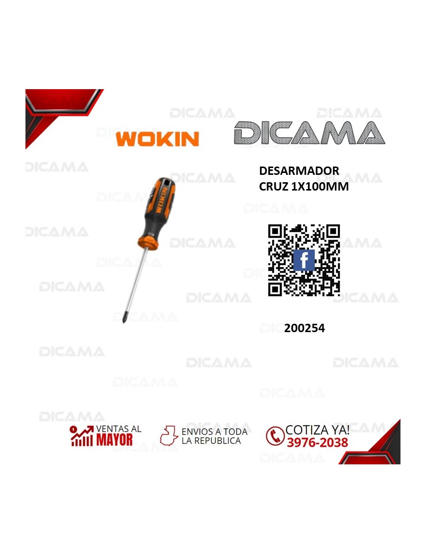 DESARMADOR CRUZ 1X100MM