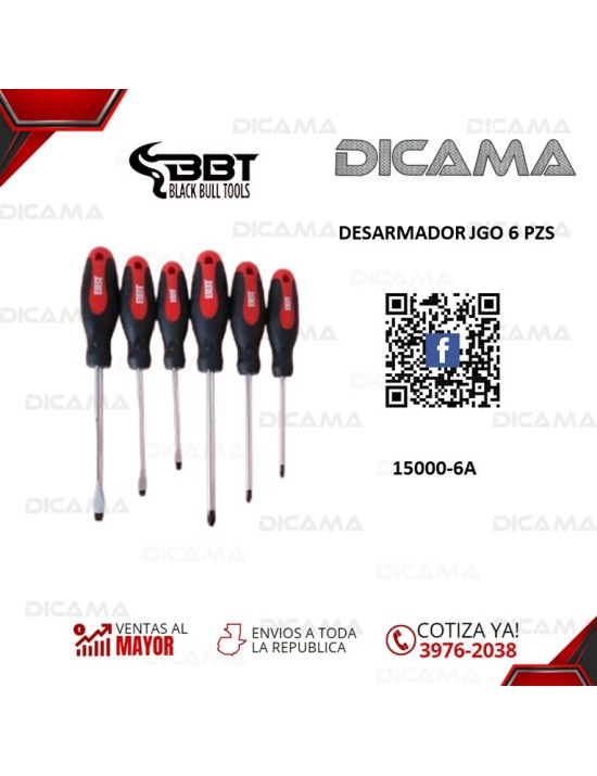 DESARMADOR JGO 6 PZS