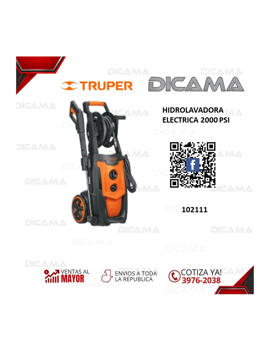 HIDROLAVADORA ELECTRICA 2000 PSI