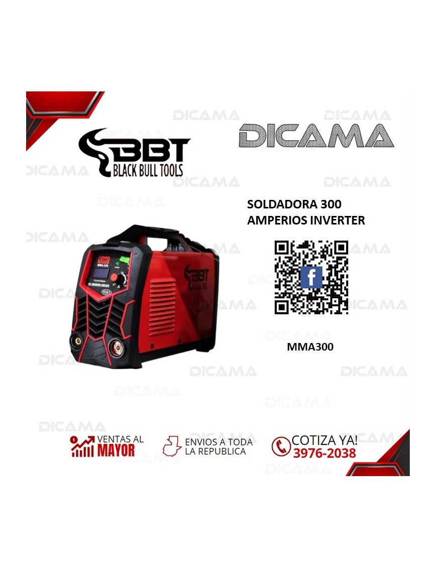 SOLDADORA 300 AMPERIOS INVERTER