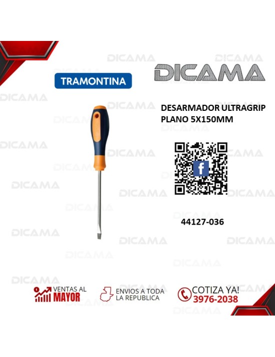 DESARMADOR PLANO 5X150MM ULTRAGRIP