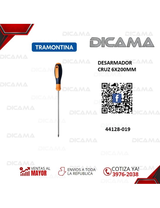 DESARMADOR CRUZ 6X200MM