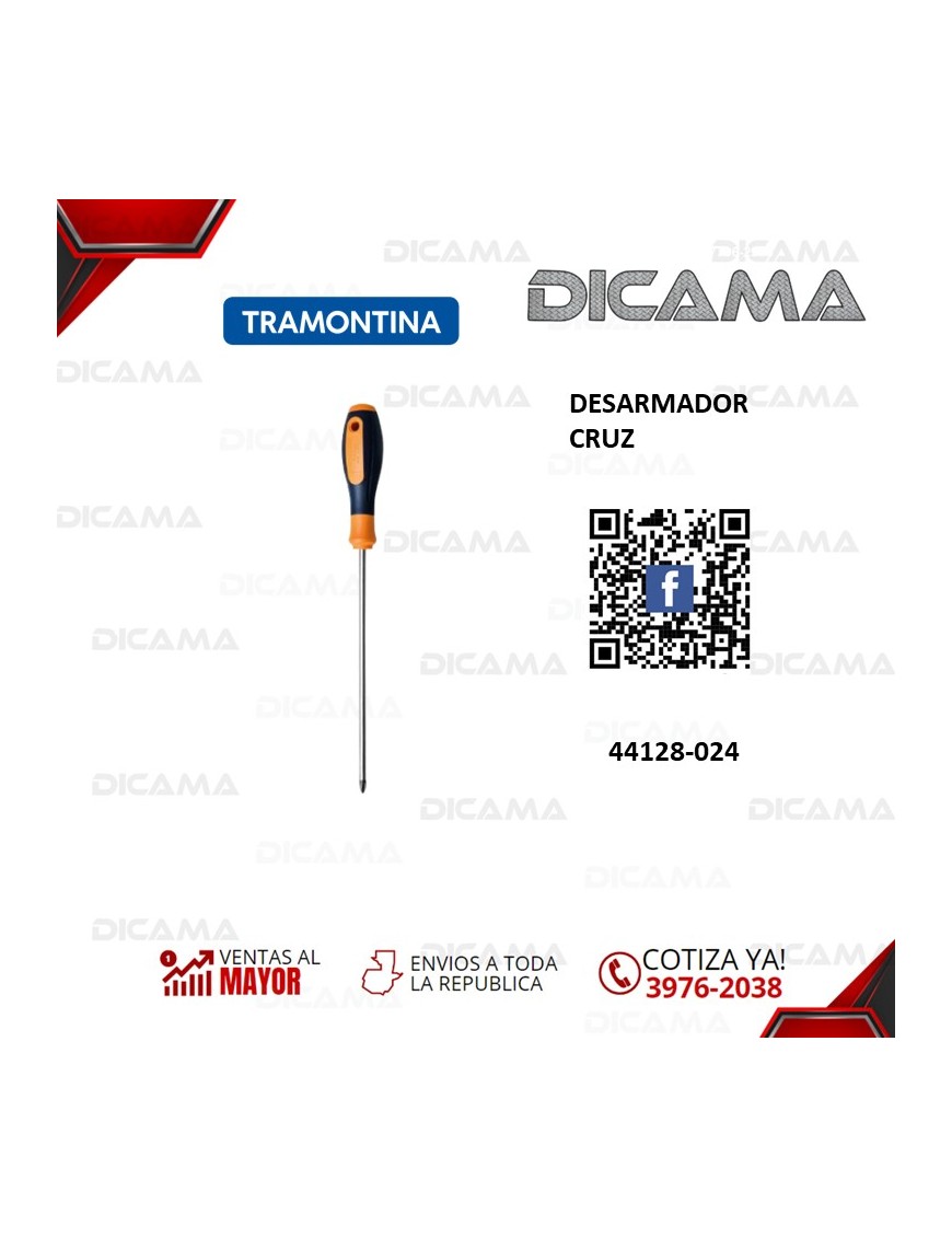 DESARMADOR CRUZ 3/16X10"