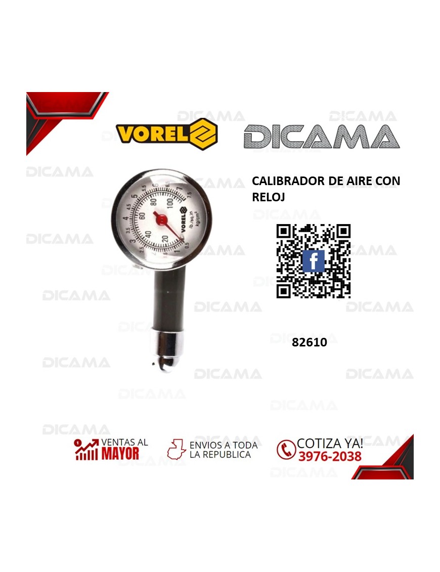 CALIBRADOR DE AIRE CON RELOJ