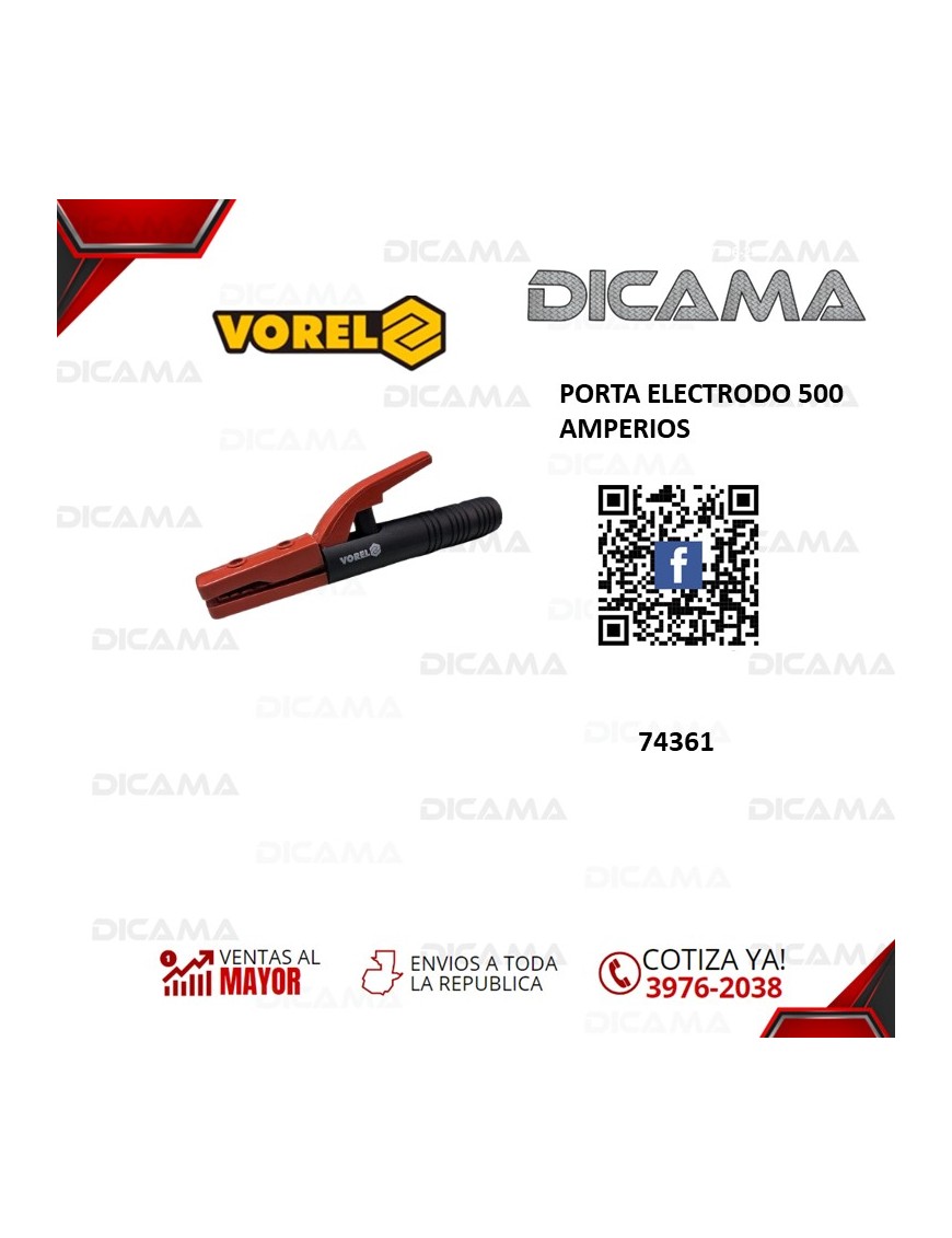 PORTA ELECTRODO 500 AMPERIOS
