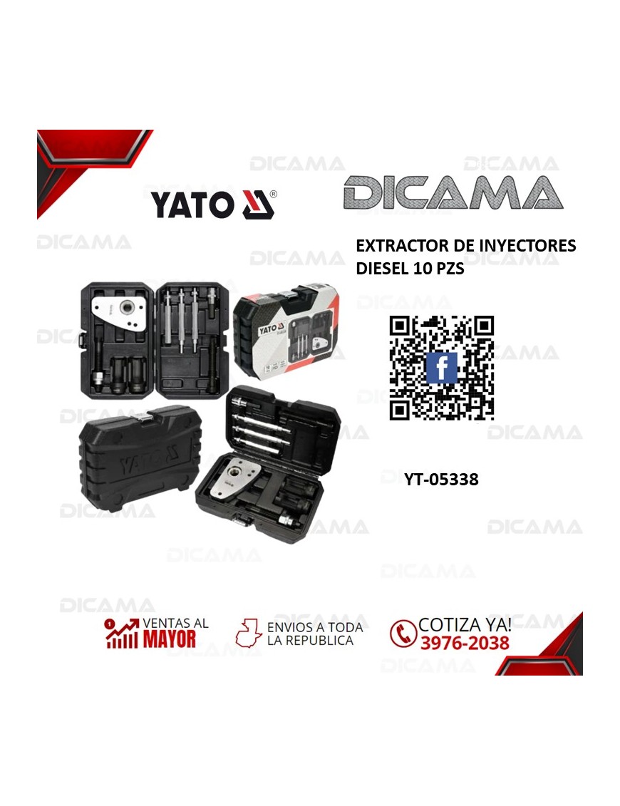 EXTRACTOR DE INYECTORES DIESEL 10 PZS