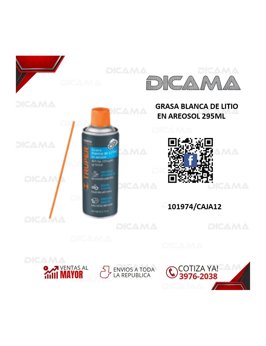 GRASA BLANCA DE LITIO EN AREOSOL 295ML