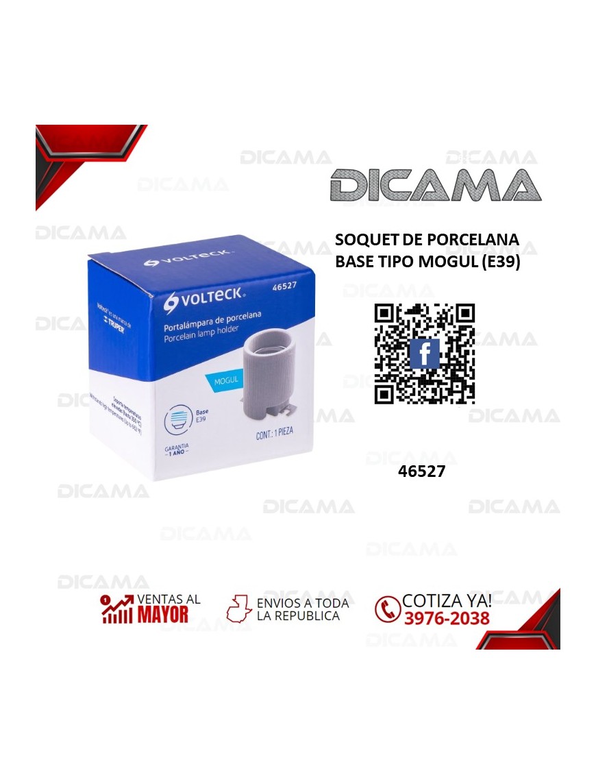 SOQUET DE PORCELANA BASE TIPO MOGUL (E39)