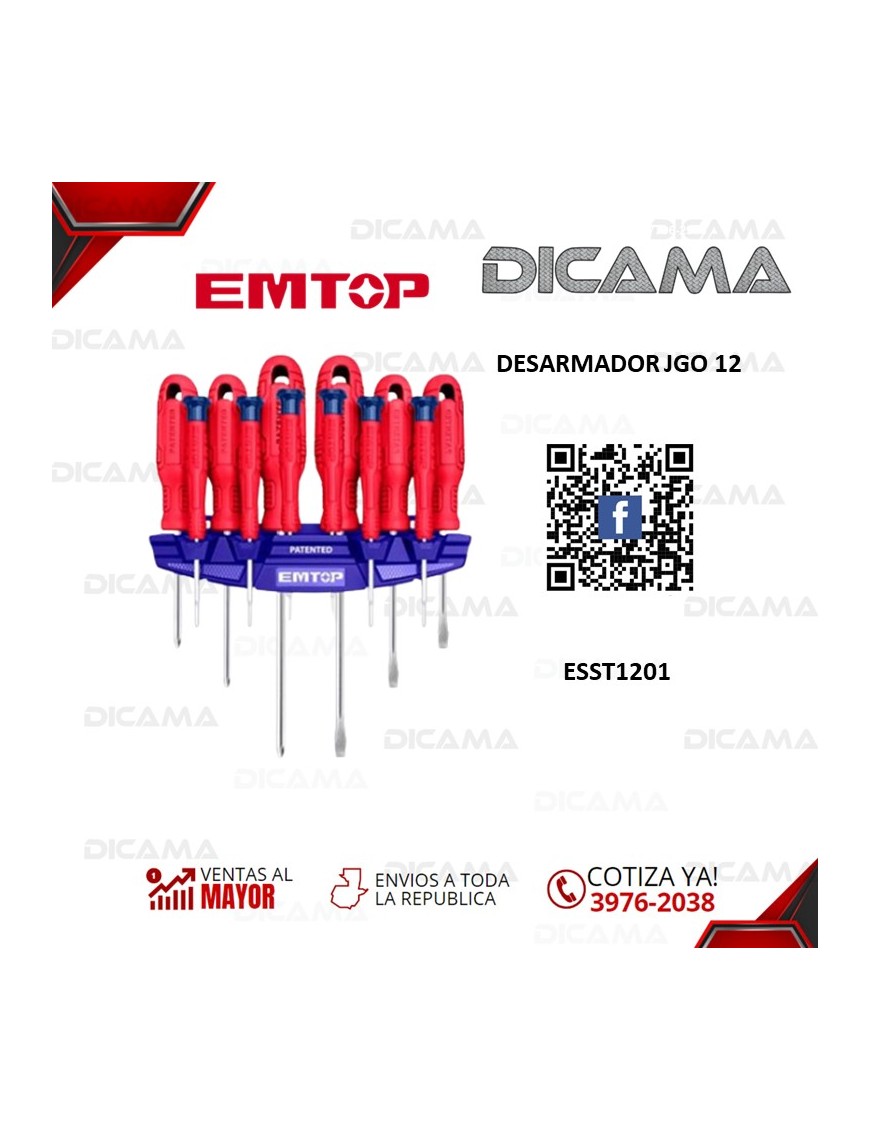 DESARMADOR JGO 12