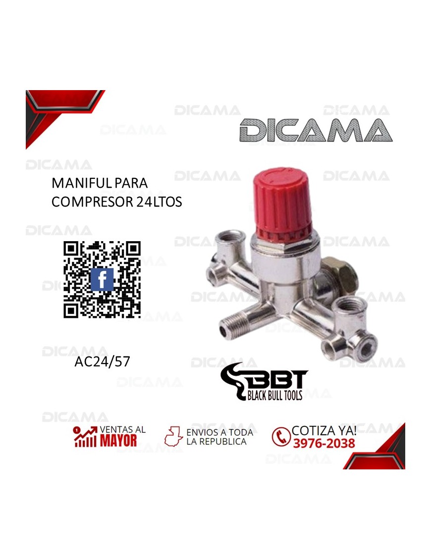 MANIFUL PARA COMPRESOR 24LTOS
