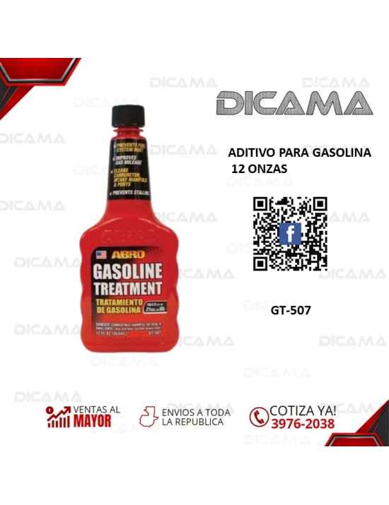 ADITIVO PARA GASOLINA 12 ONZAS