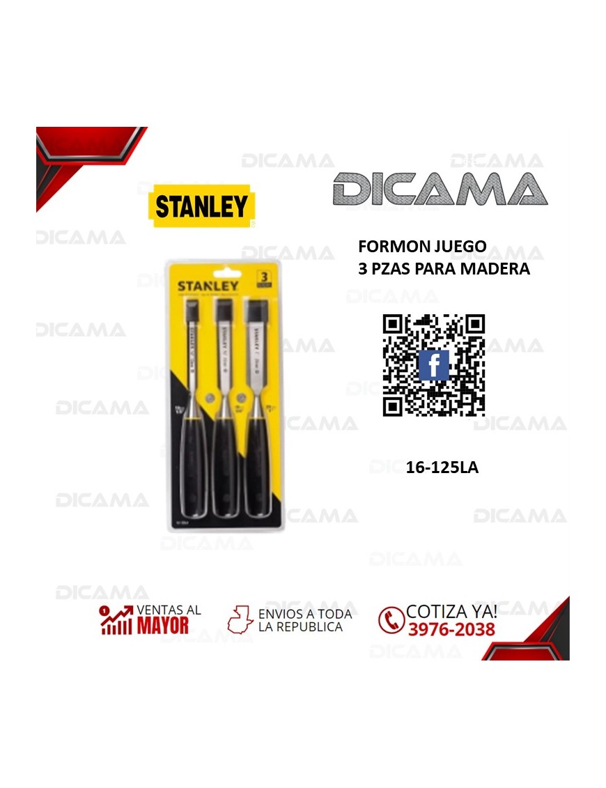 FORMON JUEGO 3 PZAS PARA MADERA
