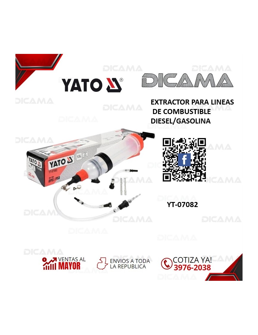 EXTRACTOR PARA LINEAS  DE COMBUSTIBLE DIESEL/GASOLINA