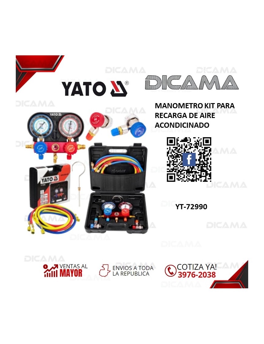MANOMETRO KIT PARA RECARGA DE AIRE ACONDICINADO