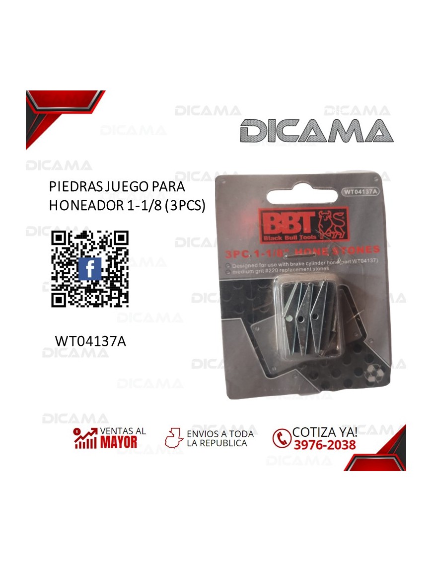 PIEDRAS JUEGO PARA HONEADOR 1-1/8 (3PCS)