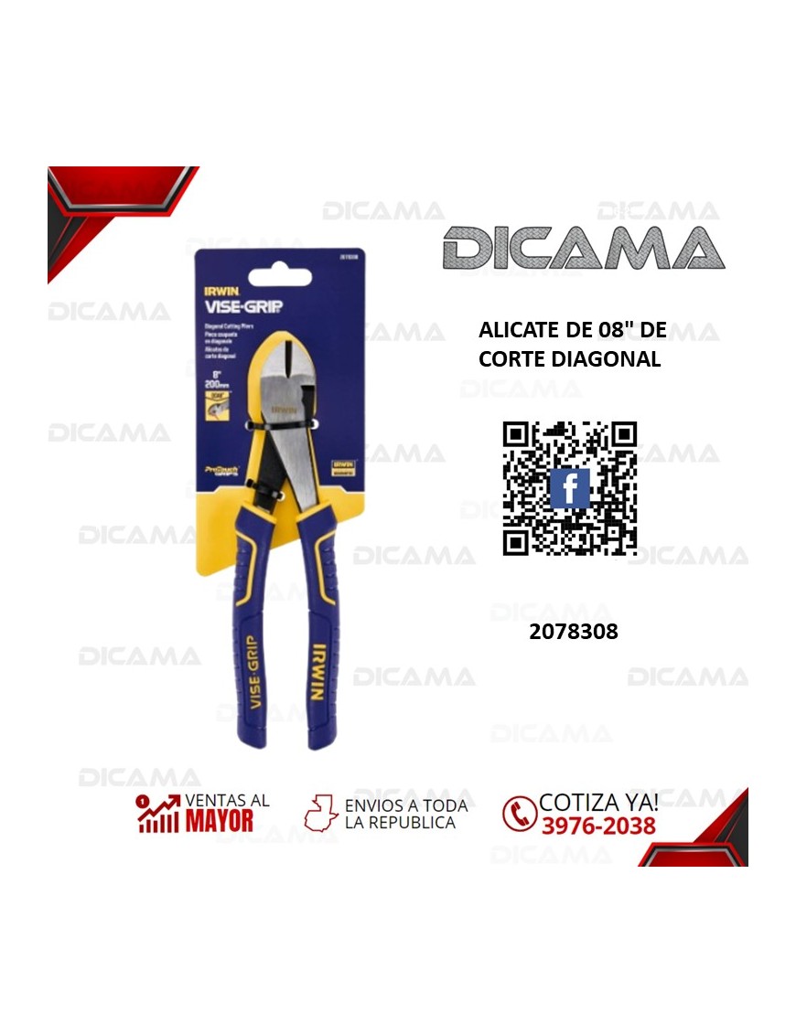 ALICATE 8" DE CORTE DIAGONAL