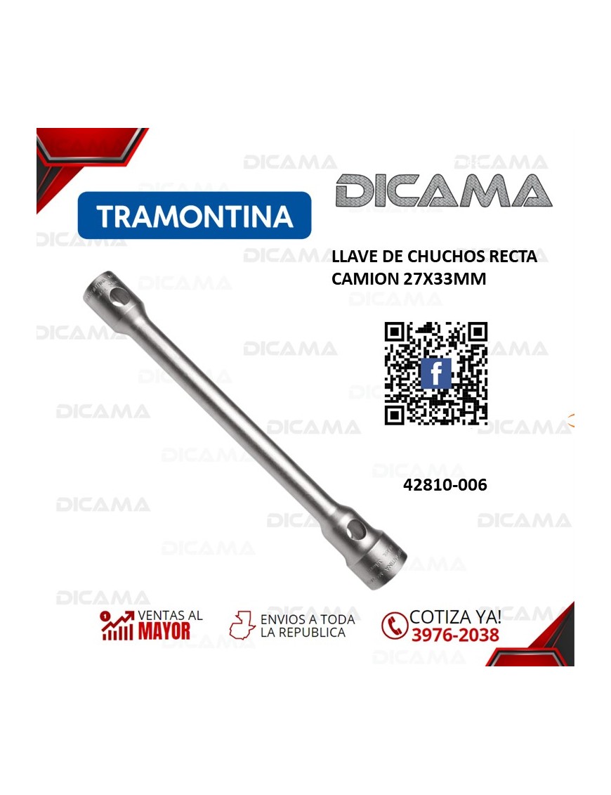 LLAVE DE CHUCHOS RECTA CAMION 27X33MM