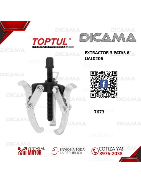 EXTRACTOR 2 PATAS 6" JJAL0206
