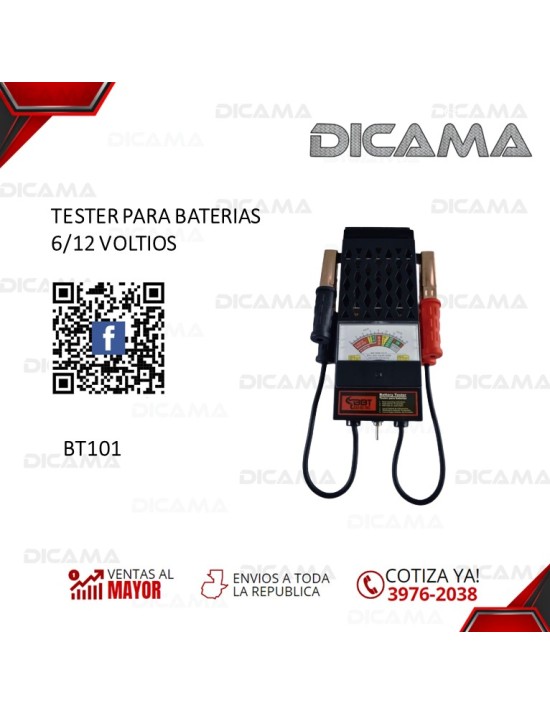 TESTER PARA BATERIAS 6/12 VOLTIOS