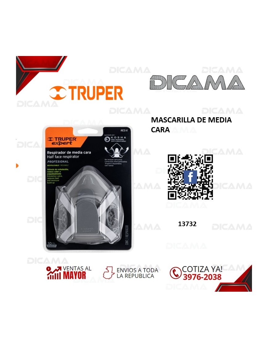 MASCARILLA DE MEDIA CARA