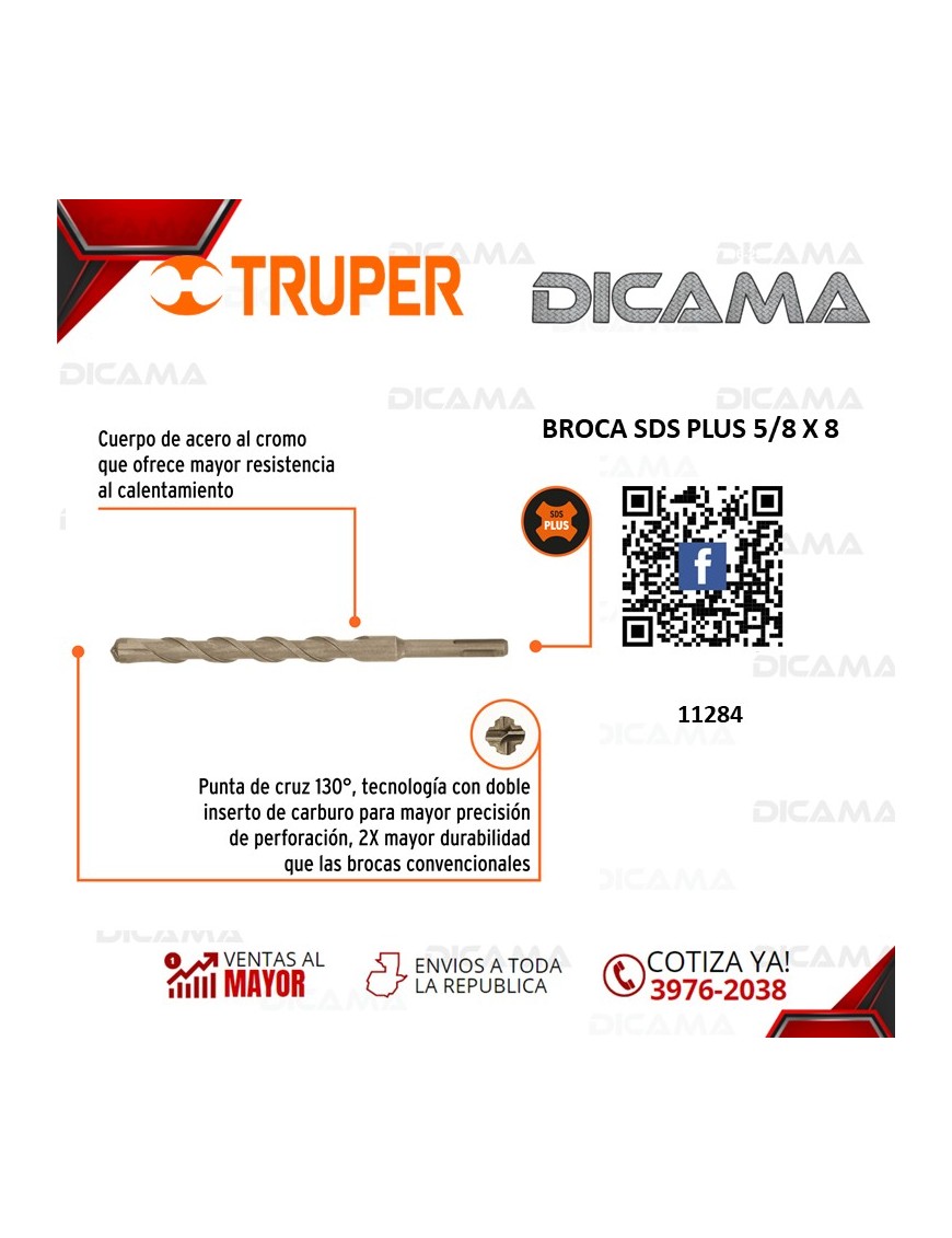 BROCA SDS PLUS 5/8 X 8
