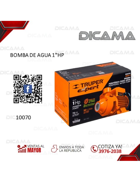 BOMBA DE AGUA 1"HP