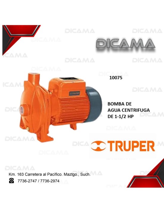 BOMBA DE AGUA 1 1/2" HP CENTRIFUGA