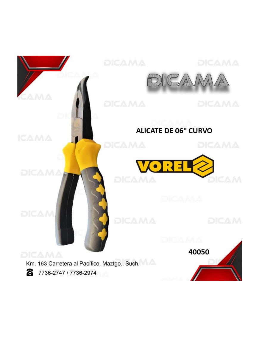 ALICATE 6" CURVO