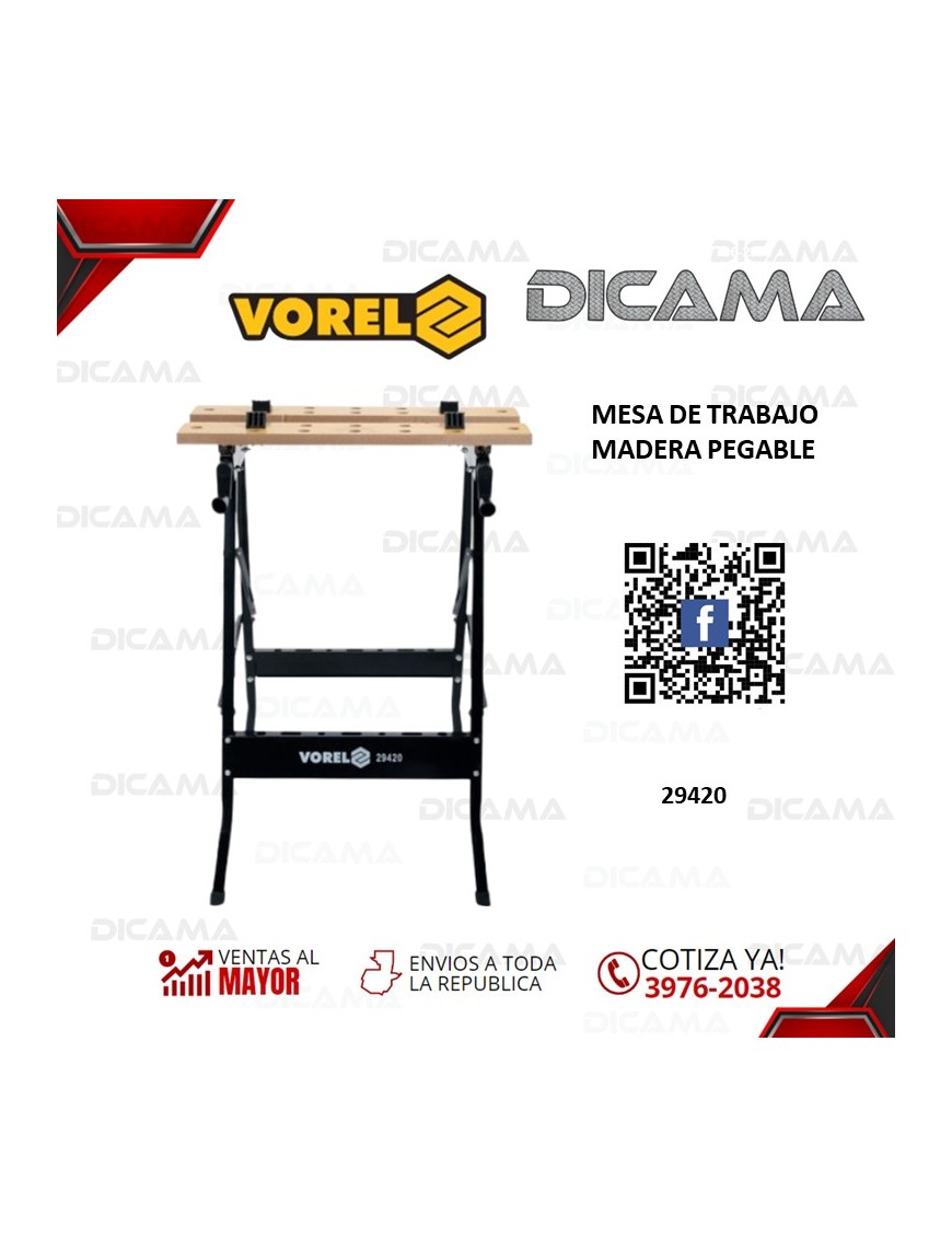 MESA DE TRABAJO MADERA PEGABLE