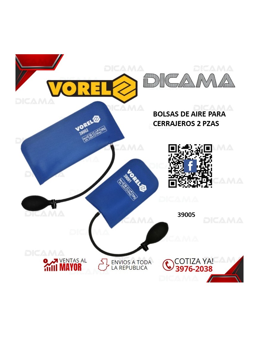 BOLSAS DE AIRE PARA CERRAJEROS 2 PZAS