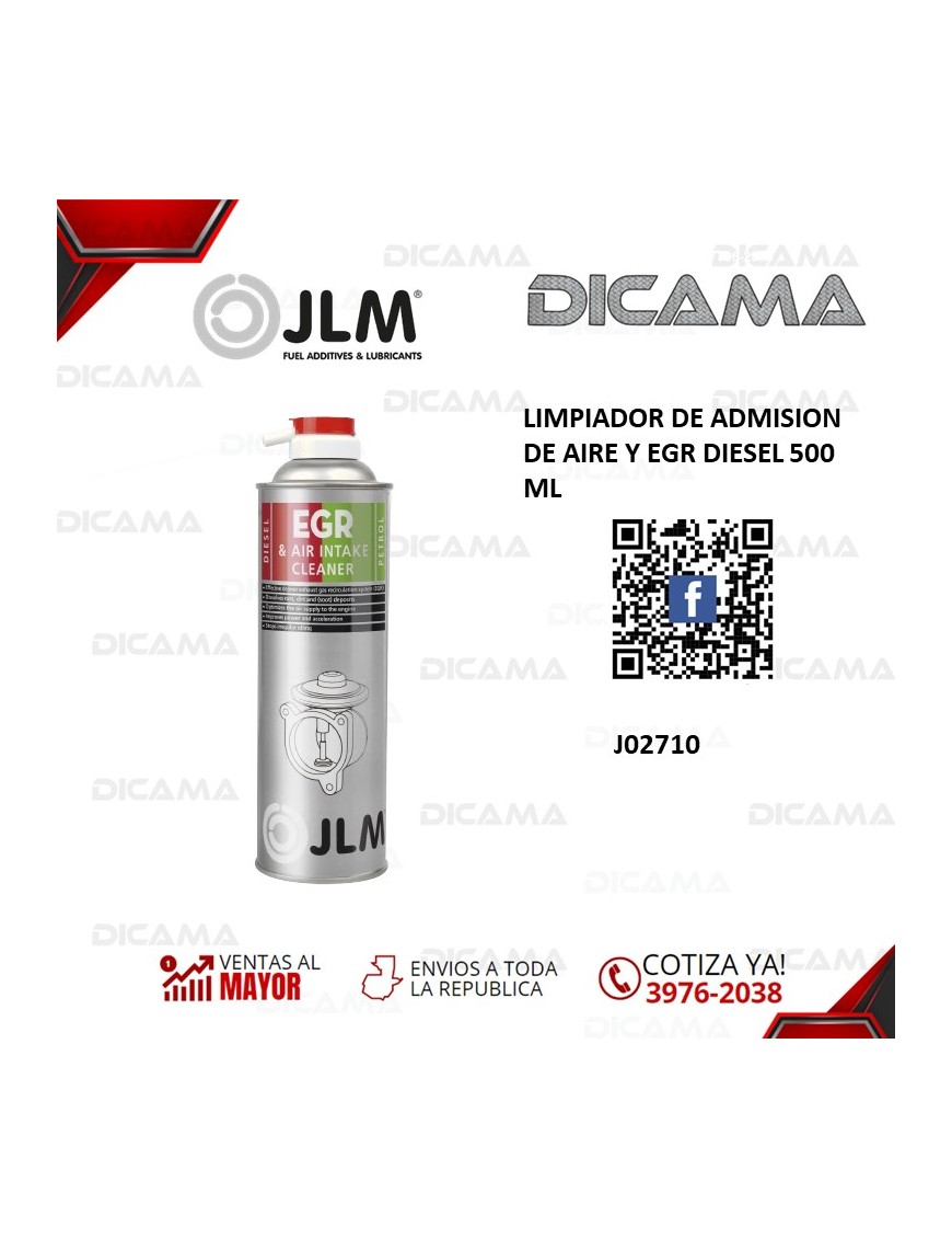 LIMPIADOR DE ADMISION DE AIRE Y EGR DIESEL 500 ML