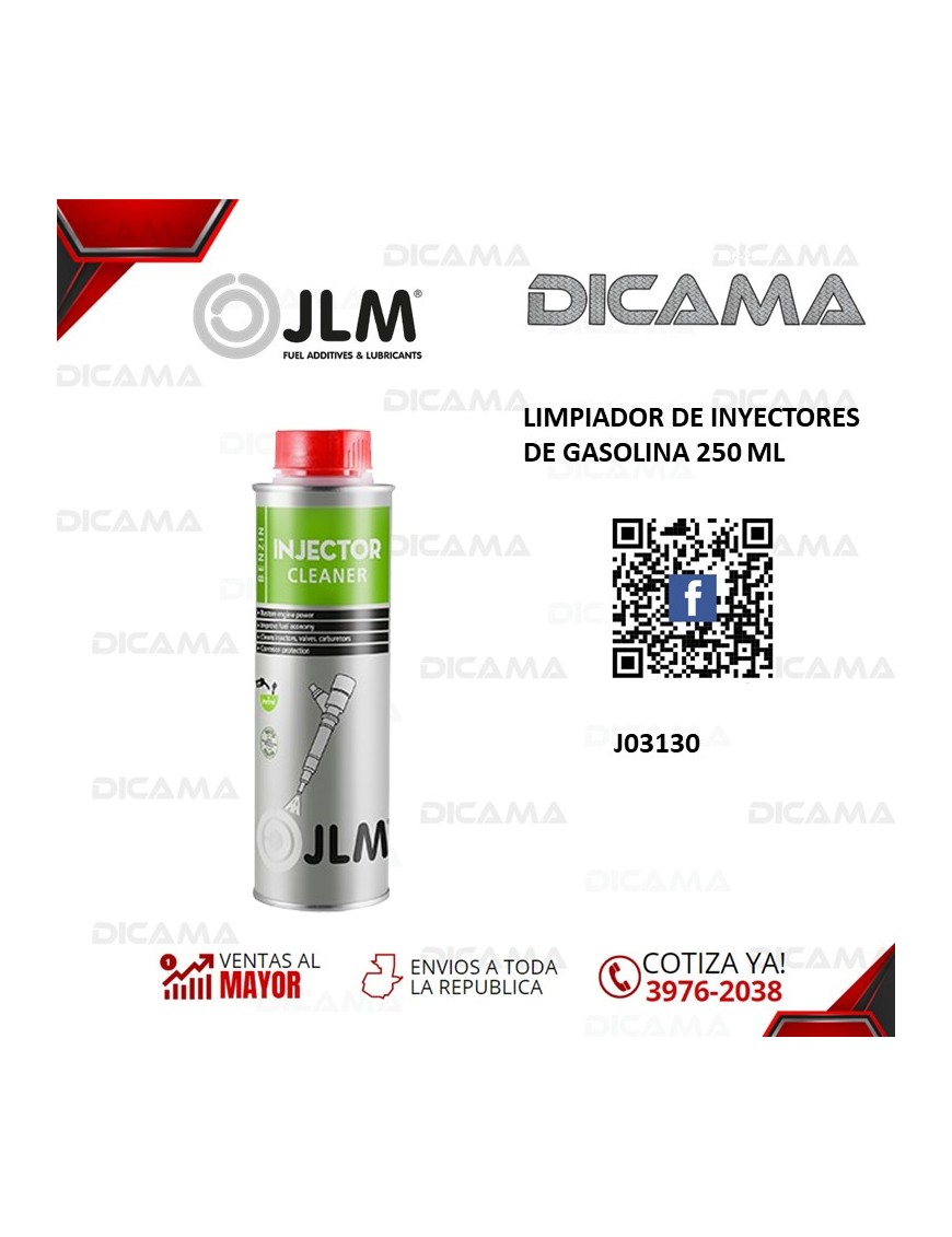 LIMPIADOR DE INYECTORES DE GASOLINA 250 ML