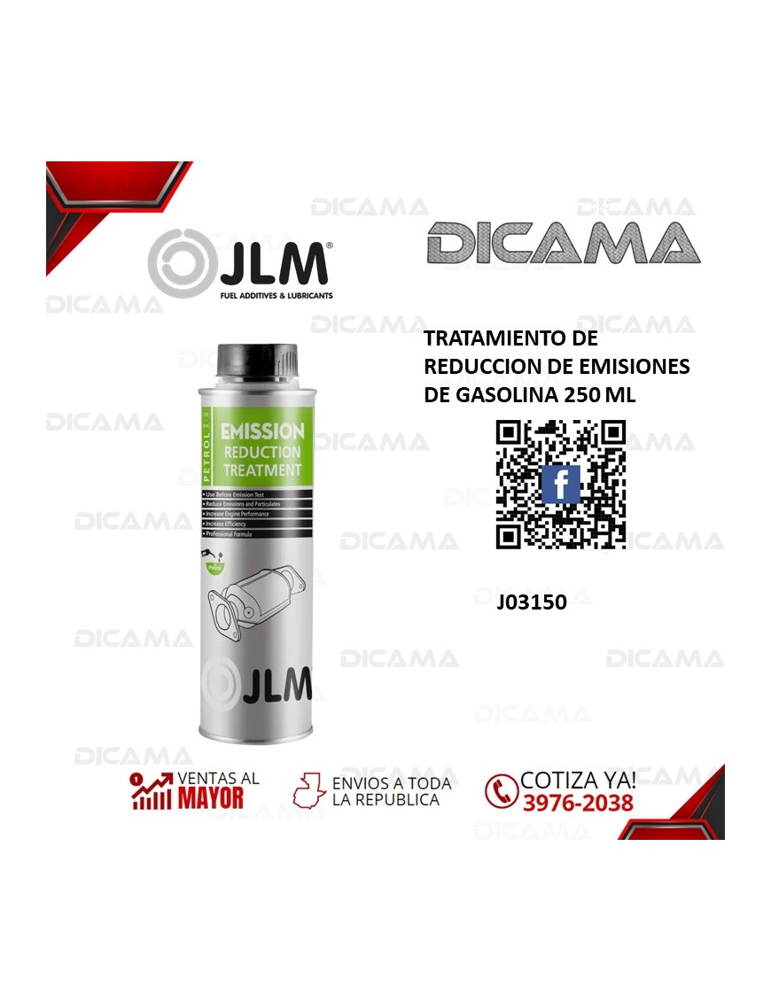 TRATAMIENTO DE REDUCCION DE EMISIONES DE GASOLINA 250 ML
