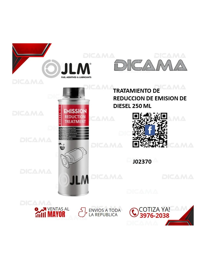 TRATAMIENTO DE REDUCCION DE EMISION DE DIESEL 250 ML