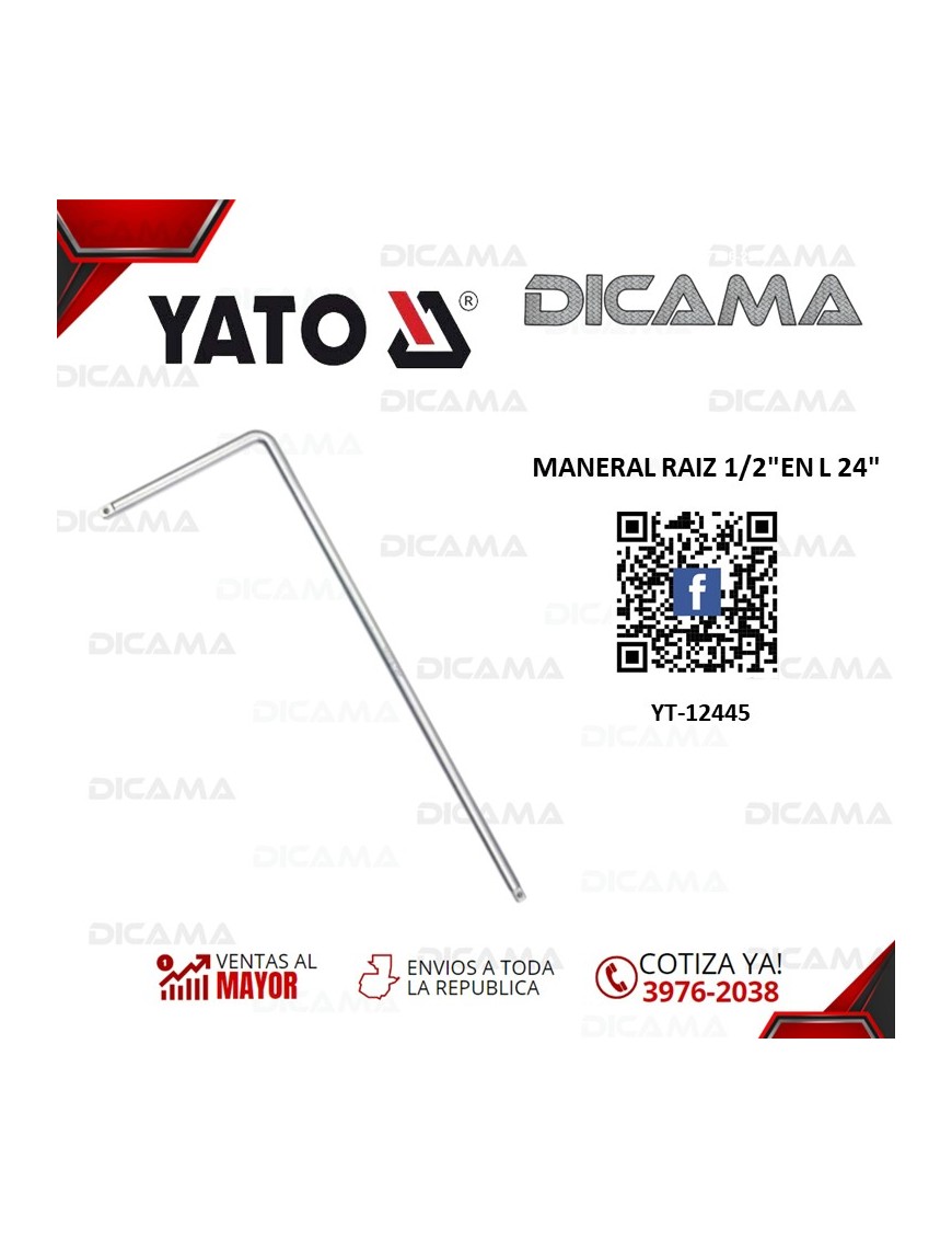 MANERAL RAIZ 1/2"EN L 24"