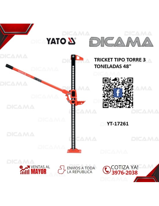 TRICKET TIPO TORRE 3 TONELADAS 48"