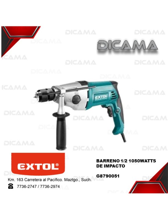 BARRENO 1/2 1050WATTS DE IMPACTO EXTOL G8790051