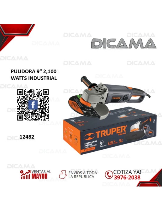 PULIDORA 9 2,100 WATTS INDUSTRIAL TRUPER 12482