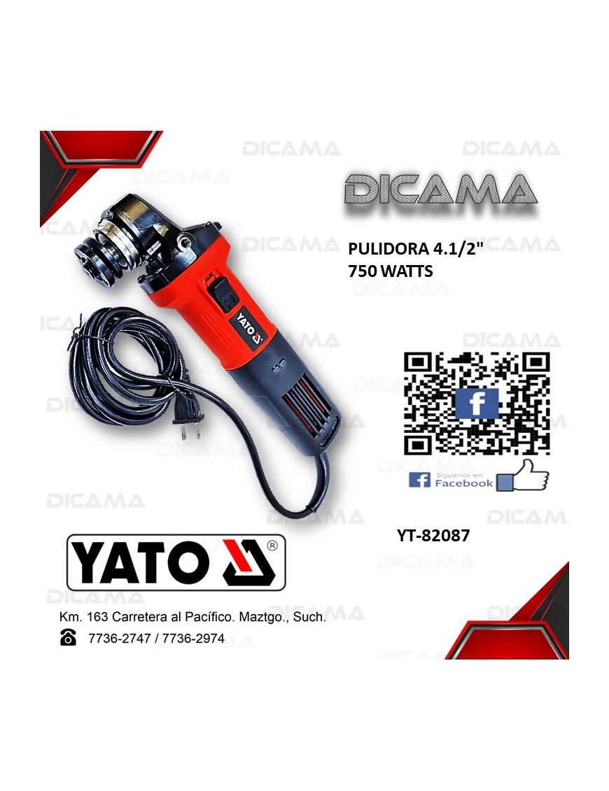 PULIDORA 4 1/2 750 WATTS YATO YT-82087