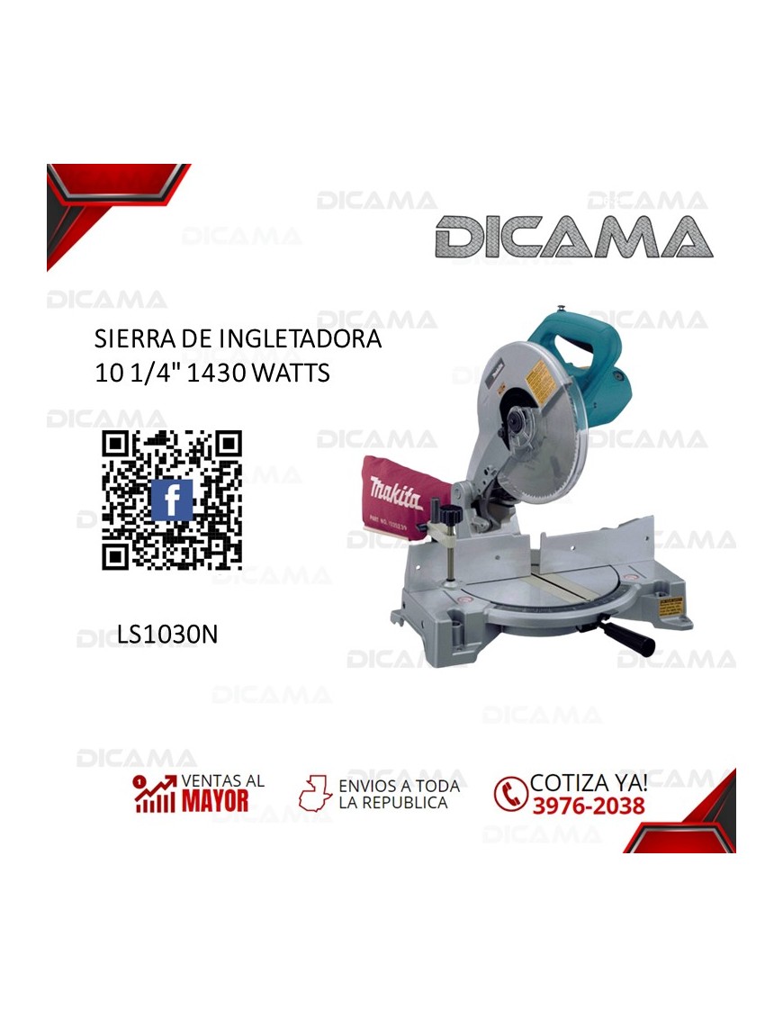 SIERRA DE INGLETE 10 1/4 1430 WATTS MAKITA LS1030N
