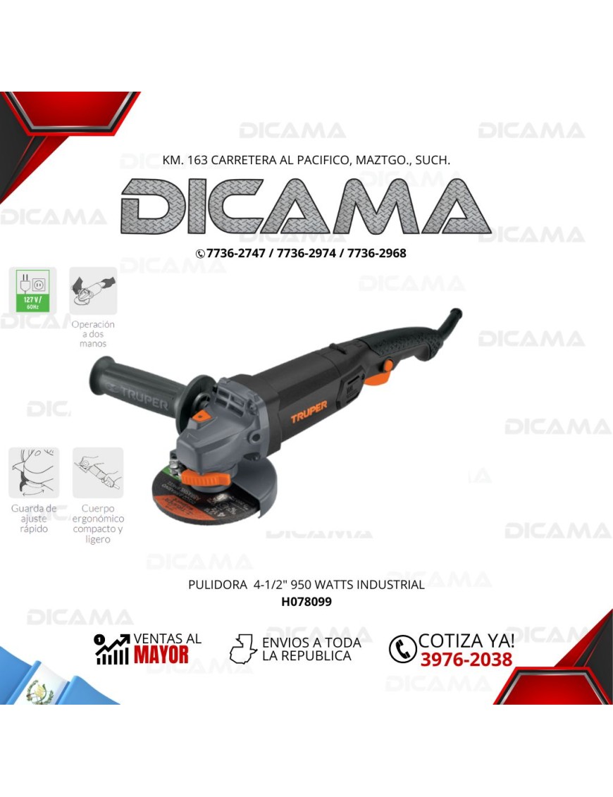 PULIDORA  4 1/2 950 WATTS INDUSTRIAL TRUPER 12872