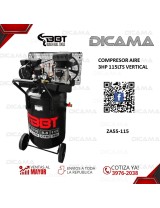 COMPRESOR AIRE 3 HP 115LTS VERTICAL