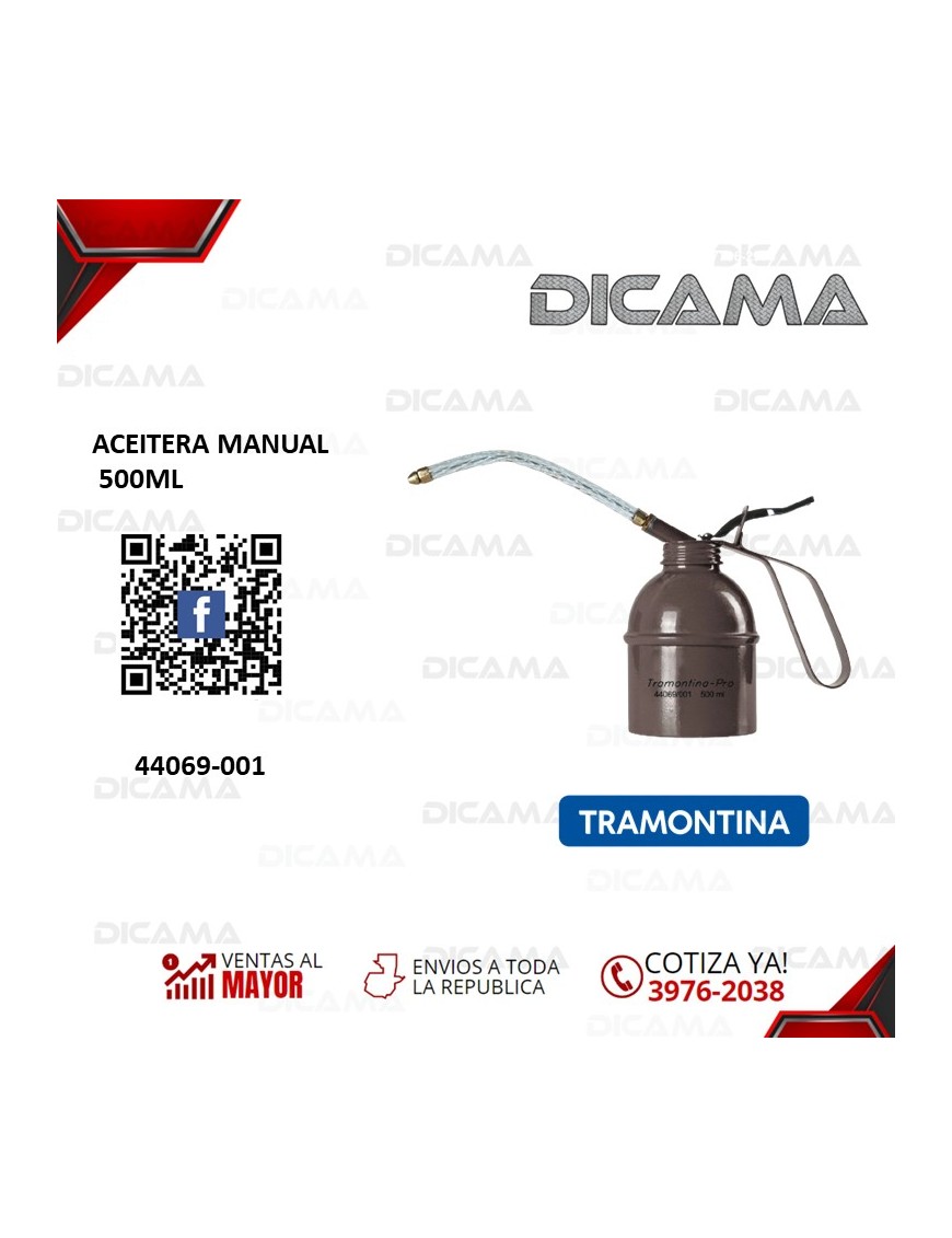 ACEITERA DE METAL 500ML TRAMONTINA 44069-001
