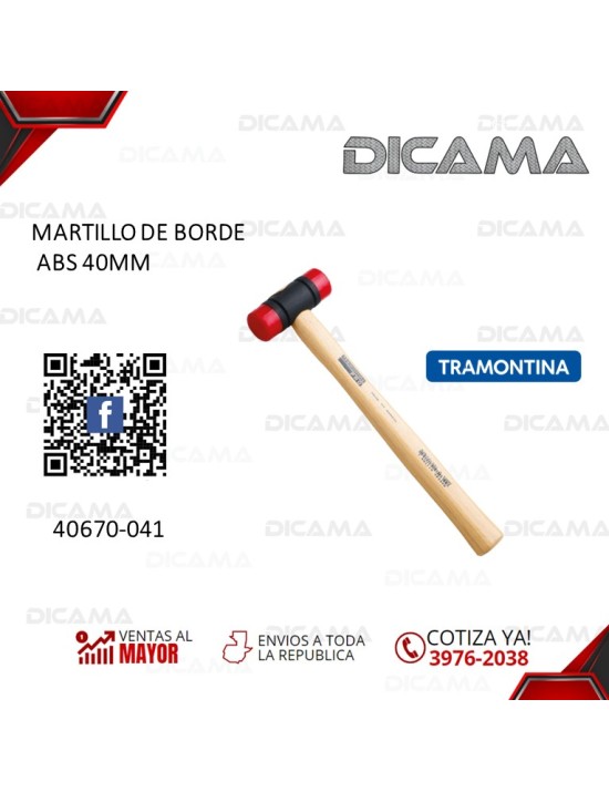 MARTILLO DE HULE 40MM TRAMONTINA 40670-041